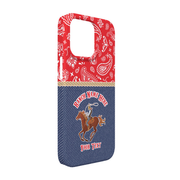 Custom Western Ranch iPhone Case - Plastic - iPhone 13 (Personalized)