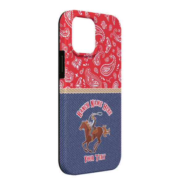 Custom Western Ranch iPhone Case - Rubber Lined - iPhone 13 Pro Max (Personalized)