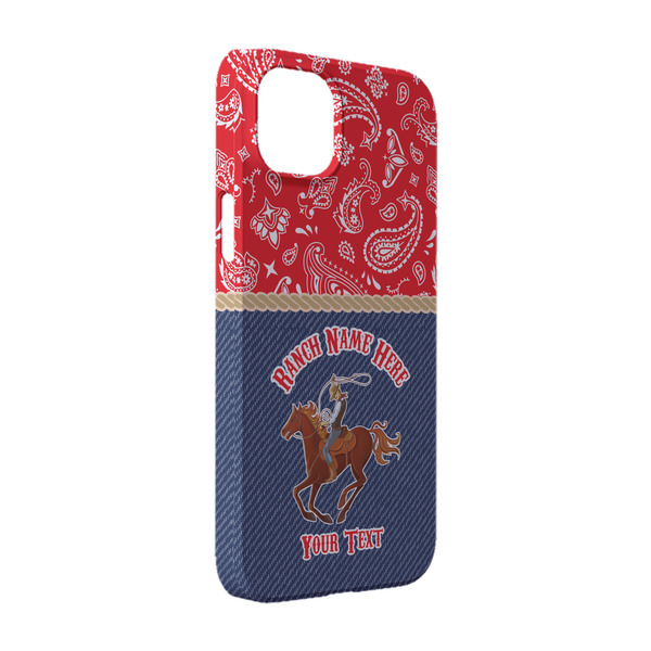 Custom Western Ranch iPhone Case - Plastic - iPhone 14 (Personalized)