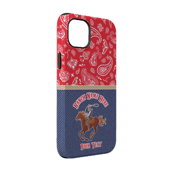 Custom Western Ranch iPhone Case - Rubber Lined - iPhone 14 Pro (Personalized)