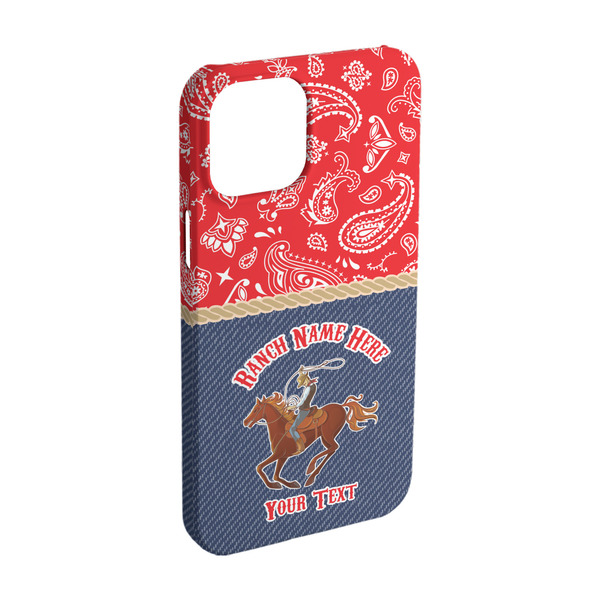 Custom Western Ranch iPhone Case - Plastic - iPhone 15 (Personalized)