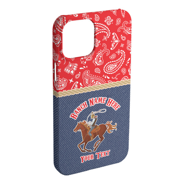 Custom Western Ranch iPhone Case - Plastic - iPhone 15 Plus (Personalized)