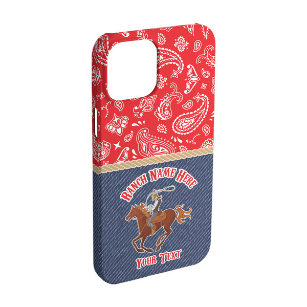 Custom Western Ranch iPhone Case - Plastic - iPhone 15 Pro (Personalized)