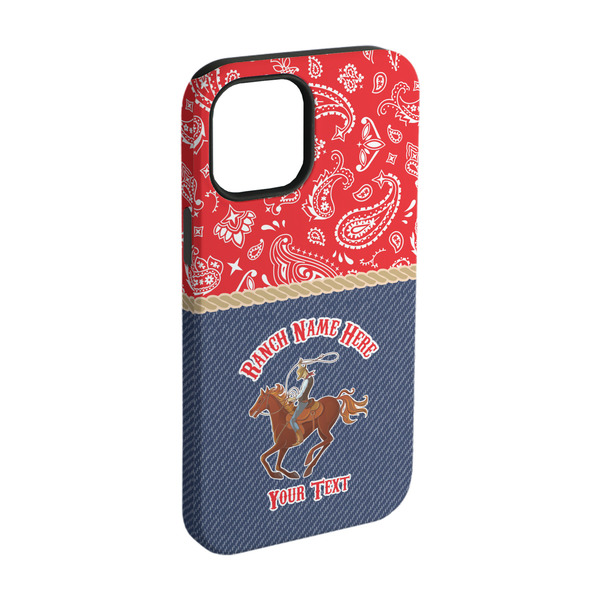 Custom Western Ranch iPhone Case - Rubber Lined - iPhone 15 (Personalized)