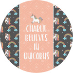 Unicorns Multipurpose Round Labels - 1" (Personalized)