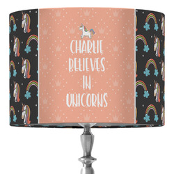 Unicorns 16" Drum Lamp Shade - Fabric (Personalized)