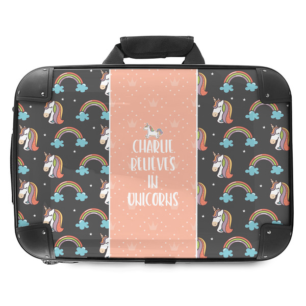 Custom Unicorns Hard Shell Briefcase - 18" (Personalized)