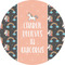 Unicorns 2" Multipurpose Round Labels - Single Sticker