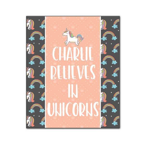 Custom Unicorns Wood Print - 20x24 (Personalized)