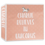 Unicorns 3-Ring Binder - 3 inch (Personalized)