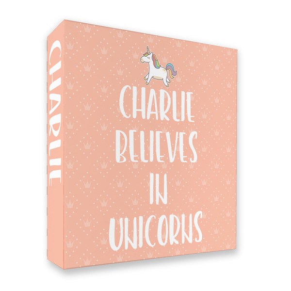 Custom Unicorns 3 Ring Binder - Full Wrap - 2" (Personalized)