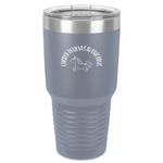 Unicorns 30 oz Stainless Steel Tumbler - Grey - Single-Sided (Personalized)