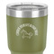 Unicorns 30 oz Stainless Steel Ringneck Tumbler - Olive - Close Up