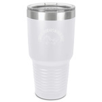 Unicorns 30 oz Stainless Steel Tumbler - White - Single-Sided (Personalized)