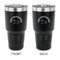 Unicorns 30 oz Stainless Steel Ringneck Tumblers - Black - Double Sided - APPROVAL