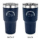 Unicorns 30 oz Stainless Steel Ringneck Tumblers - Navy - Double Sided - APPROVAL