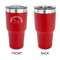 Unicorns 30 oz Stainless Steel Ringneck Tumblers - Red - Single Sided - APPROVAL