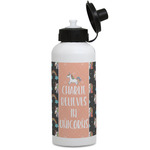 Unicorns Water Bottles - Aluminum - 20 oz - White (Personalized)