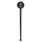 Unicorns Black Plastic 7" Stir Stick - Round - Single Stick