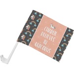 Unicorns Car Flag - Small w/ Name or Text