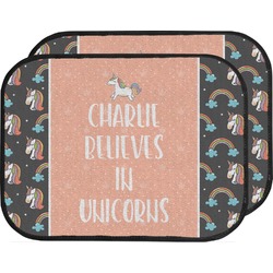 Unicorns Car Floor Mats (Back Seat) (Personalized)