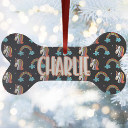 Unicorns Ceramic Dog Ornament w/ Name or Text