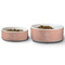 Unicorns Ceramic Dog Bowls - Size Comparison