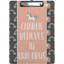 Unicorns Clipboard (Letter Size) (Personalized)