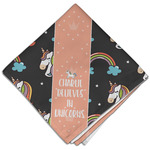 Unicorns Cloth Dinner Napkin - Single w/ Name or Text