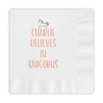 Unicorns Embossed Decorative Napkins (Personalized)