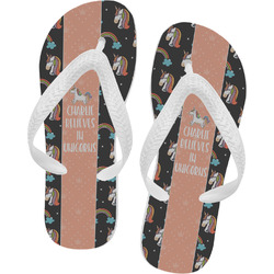 Unicorns Flip Flops - Medium (Personalized)