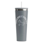 Unicorns RTIC Everyday Tumbler with Straw - 28oz - Grey - Single-Sided (Personalized)