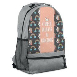 Unicorns Backpack - Grey (Personalized)