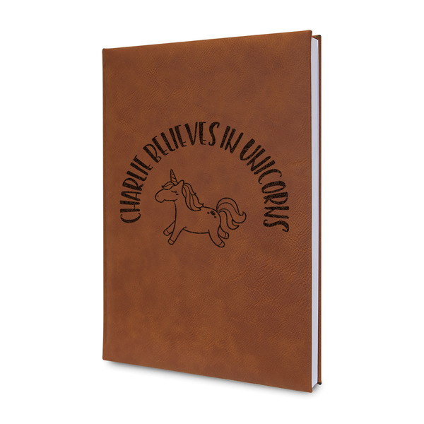 Custom Unicorns Leather Sketchbook - Small - Double Sided (Personalized)