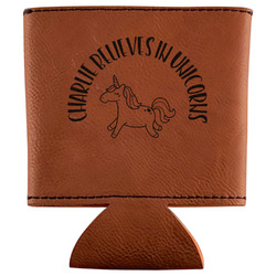 Unicorns Leatherette Can Sleeve (Personalized)