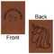 Unicorns Leatherette Sketchbooks - Large - Double Sided - Front & Back View