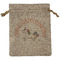 Unicorns Medium Burlap Gift Bag - Front