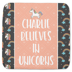 Unicorns Memory Foam Bath Mat - 48"x48" (Personalized)