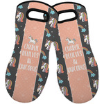 Unicorns Neoprene Oven Mitts - Set of 2 w/ Name or Text