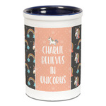 Unicorns Ceramic Pencil Holders - Blue