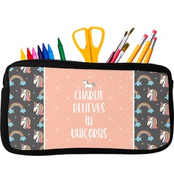 Unicorns Neoprene Pencil Case (Personalized)