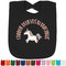 Unicorns Personalized Black Bib