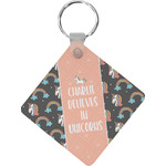 Unicorns Diamond Plastic Keychain w/ Name or Text