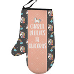 Unicorns Left Oven Mitt (Personalized)