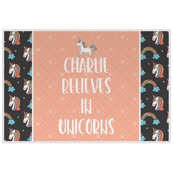 Unicorns Laminated Placemat w/ Name or Text