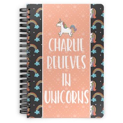 Unicorns Spiral Notebook - 7x10 w/ Name or Text