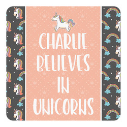 Unicorns Square Decal - Large (Personalized)