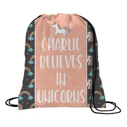 Unicorns Drawstring Backpack - Large (Personalized)