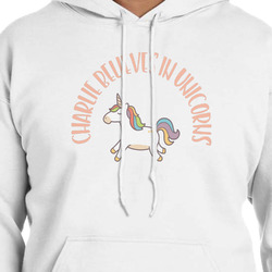 Unicorns Hoodie - White - 2XL (Personalized)