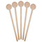 Unicorns Wooden 7.5" Stir Stick - Round - Fan View